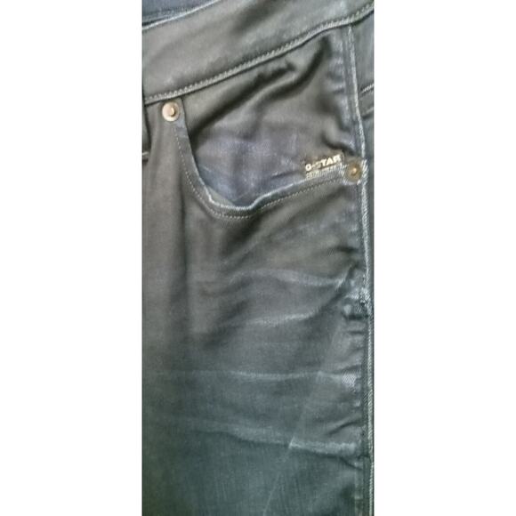 G Star Original Raw ARC 3D Dark Wash Skinny Mens Jeans 26×30 Zipper Pockets - Picture 5 of 6